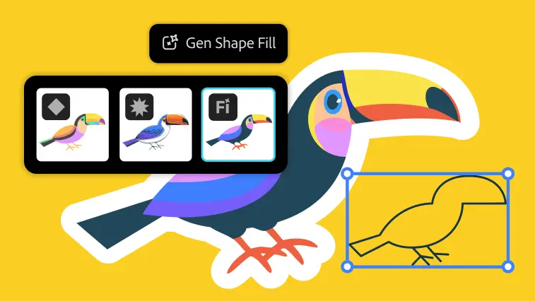 Adobe Illustrator AI 生成式矢量功能演示